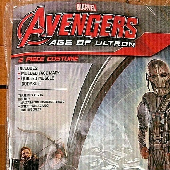 Marvel Avengers Bodysuit & Mask Muscle Age of Ultron Kids Christmas Size 12-14 - Picture 6 of 16